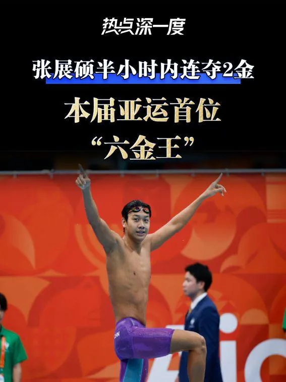 张展硕亚运会六金王