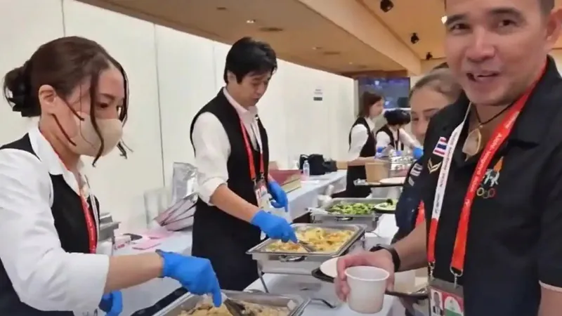 亚运会餐食 减肥都吃得比这多