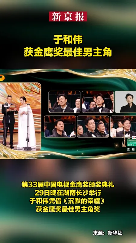 于和伟获金鹰奖最佳男主角
