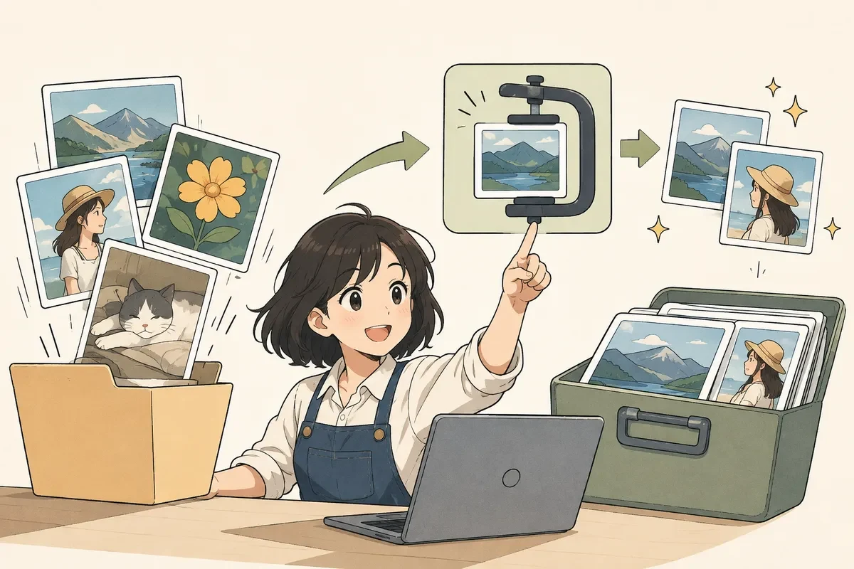 SnapImg：在线图片压缩工具，免费批量瘦身，一键 WebP/AVIF 高清转换主题封面插画