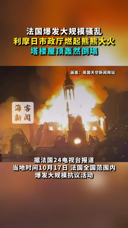 法国多地抗议引发骚乱