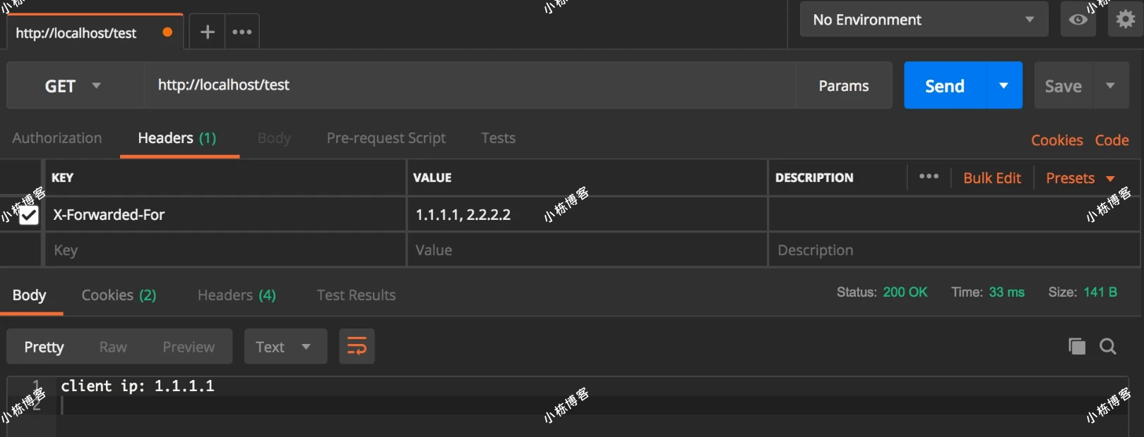 伪造X-Forwarded-For绕过服务器IP地址过滤
