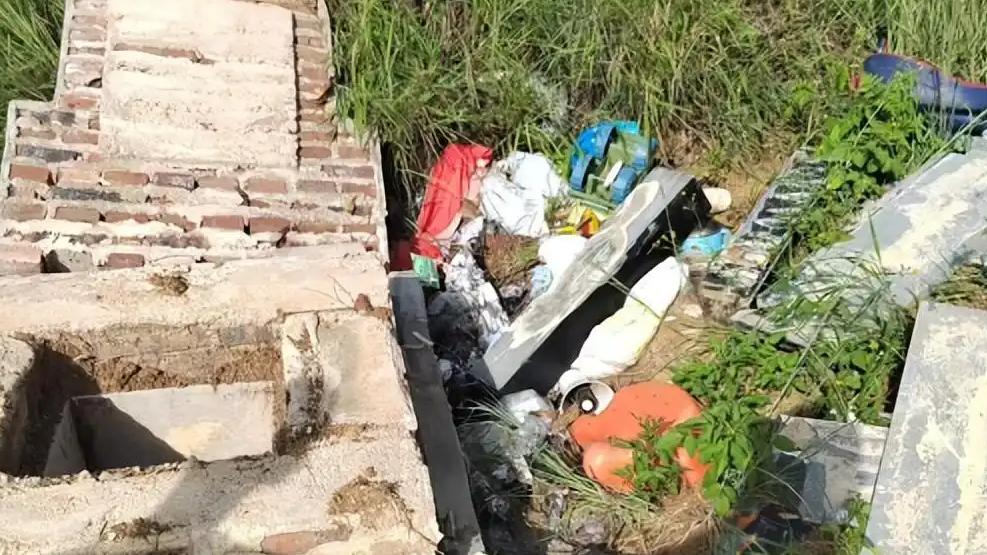 8岁早夭男童坟墓被毁 警方介入