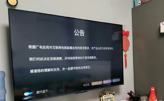 广电总局出手整顿，知名电视直播APP“电视家”停止服务