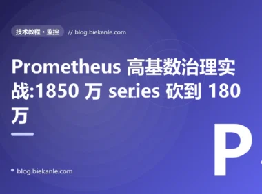 Prometheus 高基数治理实战:1850 万 series 砍到 180 万