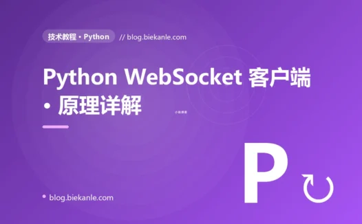 Python WebSocket 客户端 · 原理详解 完全指南:速查、踩坑与最佳实践