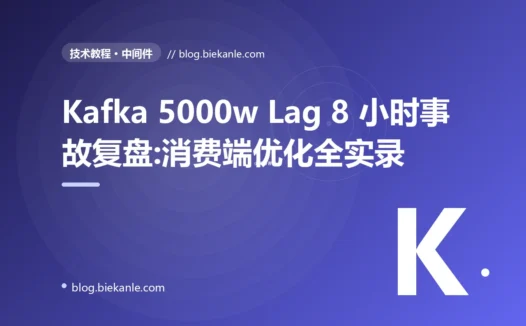 Kafka 5000w Lag 8 小时事故复盘:消费端优化全实录