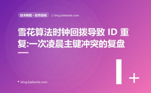 雪花算法时钟回拨导致 ID 重复:一次凌晨主键冲突的复盘