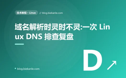 域名解析时灵时不灵:一次 Linux DNS 排查复盘