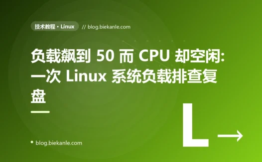 负载飙到 50 而 CPU 却空闲:一次 Linux 系统负载排查复盘