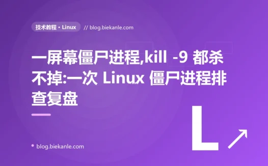 一屏幕僵尸进程,kill -9 都杀不掉:一次 Linux 僵尸进程排查复盘