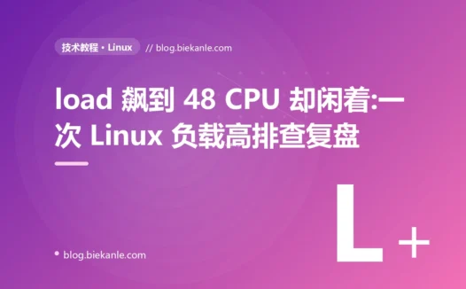load 飙到 48 CPU 却闲着:一次 Linux 负载高排查复盘