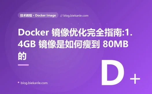 Docker 镜像优化完全指南:1.4GB 镜像是如何瘦到 80MB 的