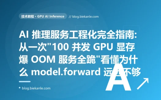 AI 推理服务工程化完全指南:从一次"100 并发 GPU 显存爆 OOM 服务全跪"看懂为什么 model.forward 远远不够