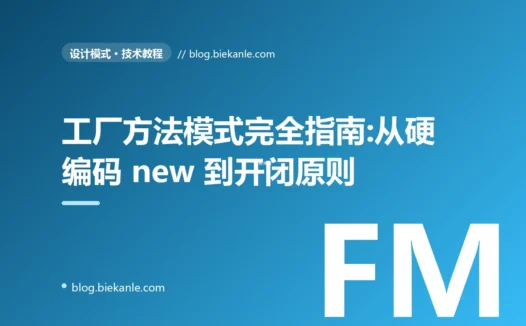 工厂方法模式完全指南:从硬编码 new 到开闭原则的优雅实现