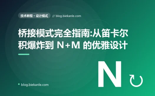 桥接模式完全指南:从笛卡尔积爆炸到 N+M 的优雅设计