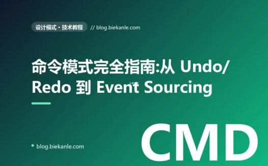 命令模式完全指南:从 Undo/Redo 到 Event Sourcing 与 CQRS