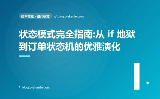 状态模式完全指南:从 if 地狱到订单状态机的优雅演化