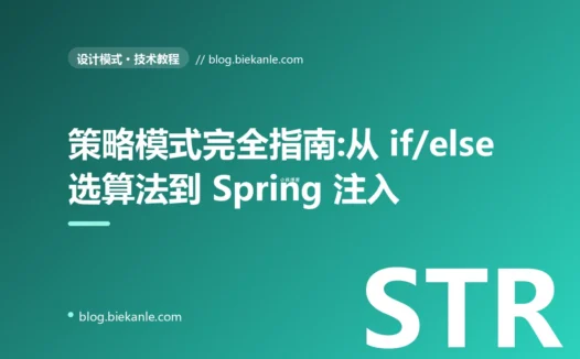 策略模式完全指南:从 if/else 选算法到 Spring 注入与 AB 测试