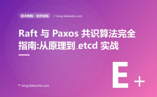 Raft 与 Paxos 共识算法完全指南:从原理到 etcd 实战
