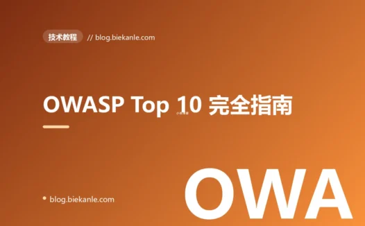 OWASP Top 10 完全指南:Web 应用最重要的 10 类安全威胁