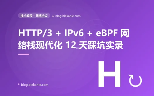 HTTP/3 + IPv6 + eBPF 网络栈现代化 12 天踩坑实录:6 个反模式与 9 套修法