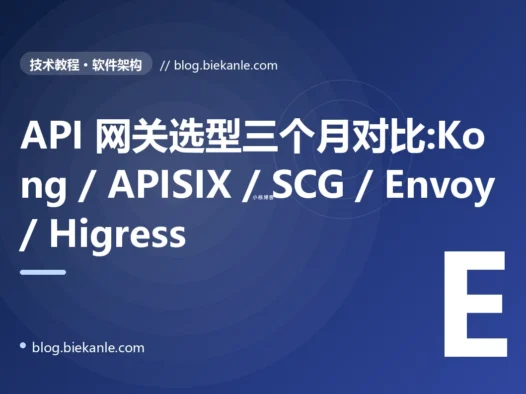 API 网关选型三个月对比:Kong / APISIX / SCG / Envoy / Higress