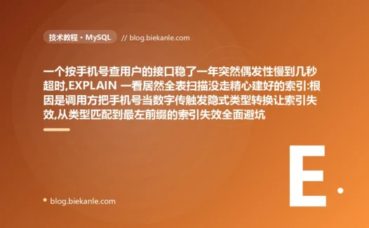 明明有索引却全表扫描:索引失效避坑复盘