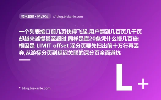 翻页越翻越慢直到超时:深分页避坑复盘