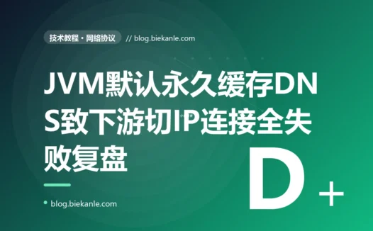 一个 JVM 服务因为默认永久缓存了 DNS 解析结果,在下游域名切换 IP 后还死连着早已下线的旧地址,连接全失败:一次 DNS 缓存的深度复盘